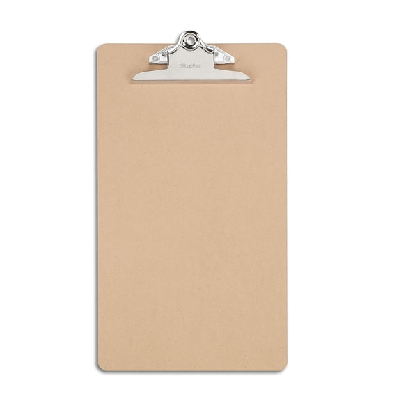 Staples Recycled Hardboard Clipboard Legal Brown 9" x 15 1/2" 1672177