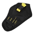 thumbnail image 3 of Mini riñonera portátil de tela Oxford, bolsa de almacenamiento con soporte para taladros para herramientas de taladro eléctrico (negro y amarillo), 3 of 12