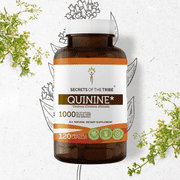 Secrets Of The Tribe Quinine Capsules Dietary Supplement, Natural Herbal Capsules for Immune System Support, Quinine (Cinchona officinalis) Dried Bark, 120 Capsules