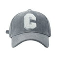 thumbnail image 1 of Maytalsory Ladies Letter C Snap-back Hat Comfortable And Breathable Adjustable Cap Sun Protection Light-weight grey, 1 of 6
