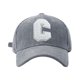 thumbnail image 1 of Gorra de béisbol ajustable Minnieouse elegante ligera para mujer de pana gris, 1 of 6