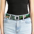 thumbnail image 5 of The Wizarding World of Harry Potter Belt, Seatbelt Buckle Belt, Draco Malfoy Poses Draco Malfoy Slytherin Text, Youth 22 to 32 Inches, 5 of 9
