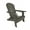 Charcoal Gray, variant on WestinTrends Tuscany HIPS Outdoor Patio Folding Adirondack Chair, Teak