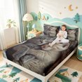 thumbnail image 3 of meiyoeat Kawaii Kitten Bed Sheets,Cute Pet Animal Full Size Sheets,4-Piece1 Flat Sheet, 1 Fitted Sheet and 2 Pillowcases, 3 of 6