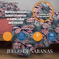 thumbnail image 3 of Juego De Sábanas Hotelera Matrimonial Microfibra Premium MELOCOTTON HOGAR incluye 4 Fundas De almohada Mod-C8, 3 of 4
