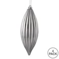thumbnail image 3 of Vickerman 8" Silver Shiny Line Finial Ornament, Pack of 4, 3 of 3