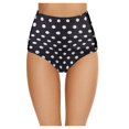 thumbnail image 4 of Women‘s High Waisted Swim Bottom Ruched Bikini Tankini Swimsuit Briefs, 4 of 6
