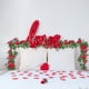 thumbnail image 4 of Guirnalda de rosas artificiales de 230 cm (2 piezas) | Rosas realistas de 10 cabezas | Decoración de San Valentín | Adorno floral para repisa de chimenea | Decoración romántica de plástico duradera, 4 of 5