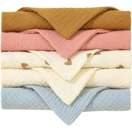 

Pikadingnis Muslin Cotton Bibs for Unisex Baby Bandana Drool Bibs Soft Absorbent Bib Breathable Comfor Scarf Cloth for Teething Drooling