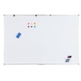 thumbnail image 1 of Magnetic Dry Erase Whiteboard – Wall Mount – Smooth Non-Ghosting – Black Aluminum Frame – Deep Pen Tray – Easy Mount – Office, School, Home & Conference – 60x40"- White, 1 of 6