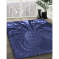 thumbnail image 2 of Ahgly Company Indoor Rectangle Patterned Royal Blue Area Rugs, 7' x 9', 2 of 6