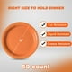 thumbnail image 2 of Platos de papel desechables Tyzarglef, 23 cm, naranja, 50 unidades, 2 of 6