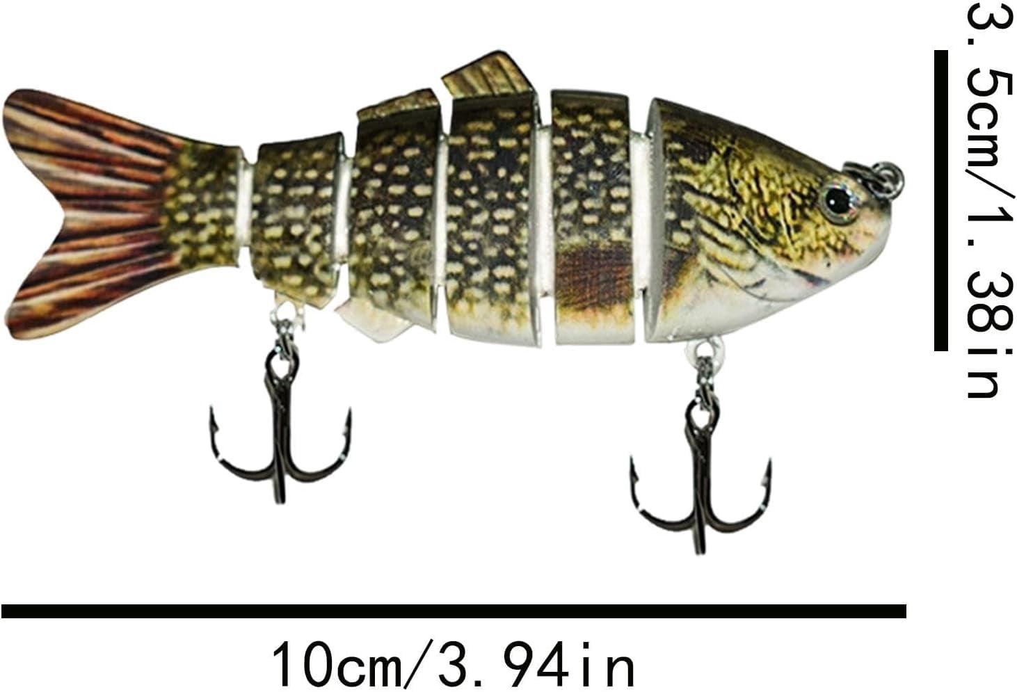 6 jointed section fishing lure Drifter Tackle 6" Believer  Team Rhino Outdoors LLC floating and slow sinking Bucher Custom Jointed 6" DepthRaider