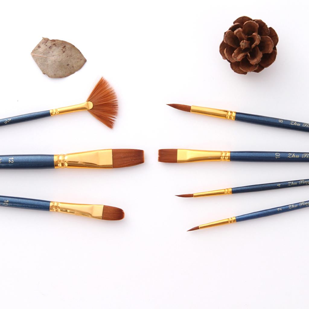 Milageto 5 Colors Non-toxic Face&Body Paint Painting Brushes for Fancy Party Make Up