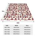 thumbnail image 5 of Bingfone Rocket Pattern Print Flannel Fleece Blanket Throw Blanket For Bed,Sofa,Couch,Travel,Camping(80"X60"), 5 of 9
