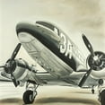 thumbnail image 2 of Atelier B Art Studio 12x12 Black Ornate Wood Framed with Double Matting Museum Art Print Titled - Vintage Airplane, 2 of 4