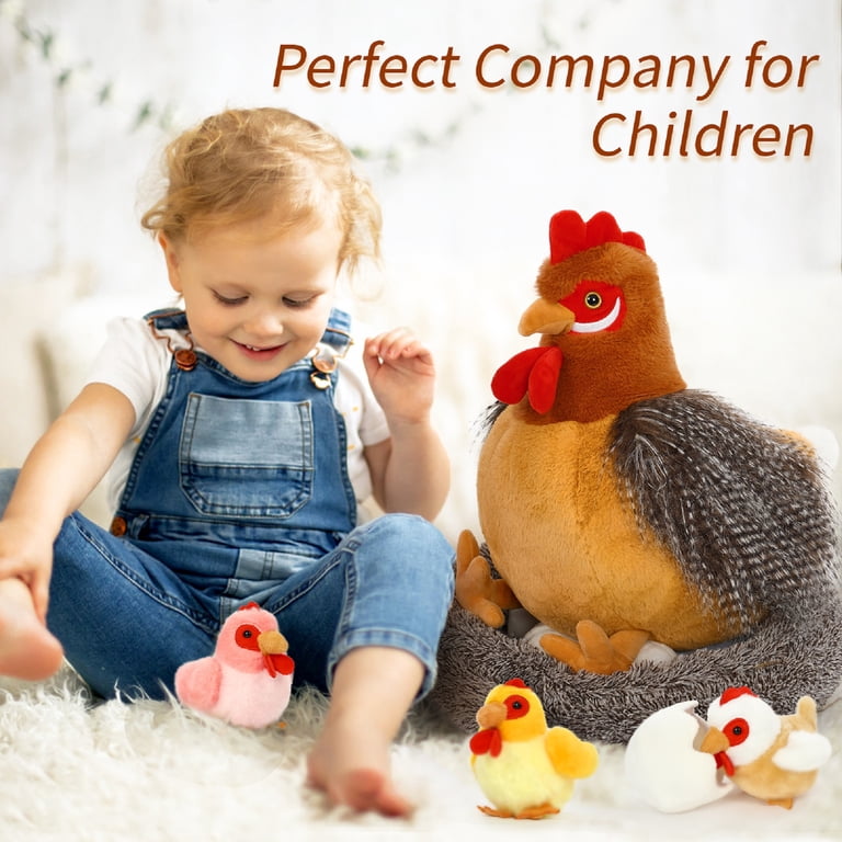 MaoGoLan Chicken Plush Set, 8-Piece with Nest House photo 3