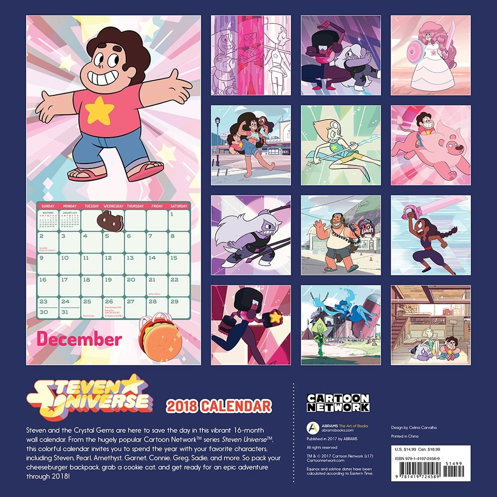 Steven Universe 2023 Calendar Steven Universe(Tm) 2018 Wall Calendar (Other) - Walmart.com