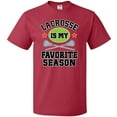 thumbnail image 3 of Inktastic Lacrosse is My Favorite Season T-Shirt, 3 of 5