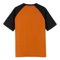 thumbnail image 5 of European Color Blocked Twill Business Sport T Shirt for Men with Raglan Sleeves Comfortable Short Sleeved Casual Tee Mens Casual Crew Neck Basic Tees, 5 of 8