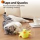 thumbnail image 2 of juguete para gatos con hierba gatera, pato de peluche recargable por USB, juguete electrónico interactivo con sonidos realistas, para masticar, entretener y ejercitar a tu gatito., 2 of 5