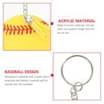 thumbnail image 2 of Miangastore 12 Sets Keychain Accessories with Yellow Baseball Key Rings for Sports Gifts, 2 of 8