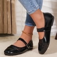 thumbnail image 5 of longantii Mary Jane Shoes Women Slip on Dressy Flats Shoes for Women 2026 Fashion Non-Slip Shoes for Casual Work Office Black, 5 of 8