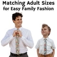 thumbnail image 4 of Otis & Oliver Floral Boys Tie, Orange Child Necktie (Newbury, 2-4 year), 4 of 5