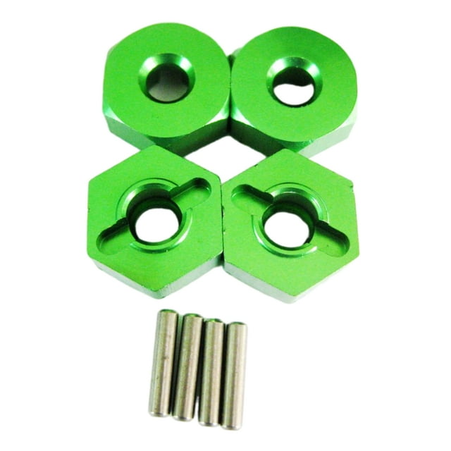 Vogacara RCGOFFLOW-pieza de coche de control remoto, montaje hexagonal de rueda, adaptador fuerte para 1/10 FS 53633 51805 51806 53625 53632, Kits de construcción modelo Verde