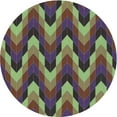 thumbnail image 1 of Ahgly Company Machine Washable Indoor Round Transitional Khaki Green Area Rugs, 4' Round, 1 of 7