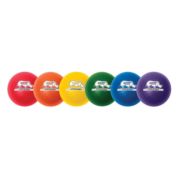 6” Inch Soft Latex-Free Foam Dodgeball Balls 6-Pack Set in Purple 