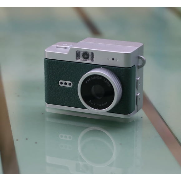 Cámara Digital Retro para Niños y Adultos - Mini Cámara de Llavero 1080P con Cadena - Regalo Divertido y Portátil con Tarjeta 32GB