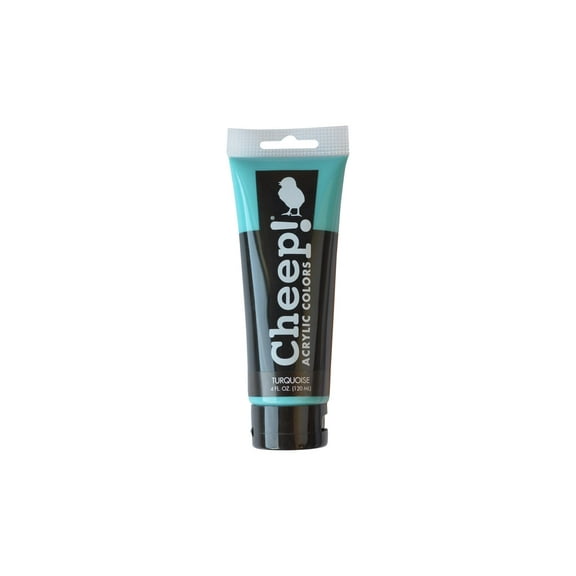 Cheep! Acrylic Paints, 4 oz. Tube - Turquoise, Perfect for Artists - Quality Acrylic Paint Heavy Body Paint Artist and Student