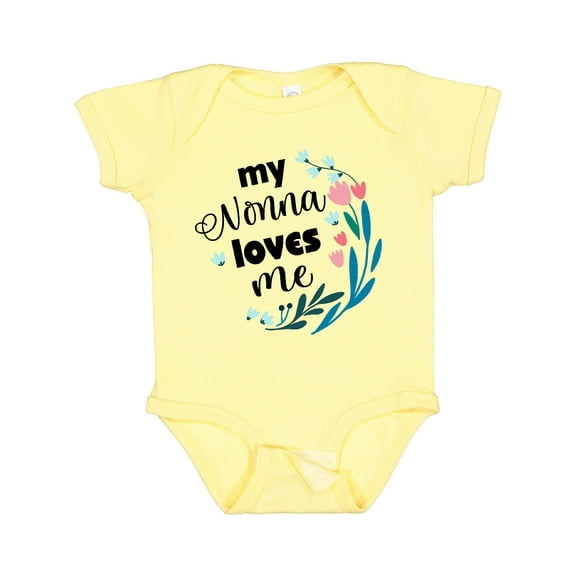Inktastic My Nonna Loves Me for Girls Granddaughter Girls Baby Bodysuit
