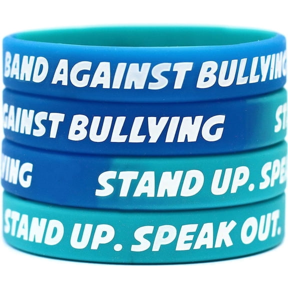 50 Band Against Bullying Wristbands - Stand Up. Speak Out. Bracelets