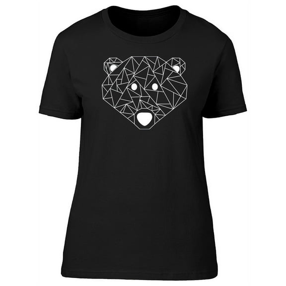 Abstract Geometric Bear Doodle T-Shirt Women -Image by Shutterstock, Female XX-Large