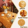 thumbnail image 3 of Maple Leaves Jacquard Tablecloth Rectangle Spill Proof Wrinkle Resistant Table Cloth for Fall Thanksgiving Autumn Harvest Table Cover Amber, 3 of 8