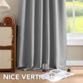 thumbnail image 2 of H.VERSAILTEX Blackout Thermal Insulated Window Curtains Bedroom Darkening Black out Drapes for Living Room Back Tab/Rod Pocket Draperies, 2 Panels, 52" x 96", Dove Gray, 2 of 6