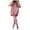 Pink, variant on Lindreshi 2 Piece Sweat Suits for Women Women's and Winter Thickened Plush Pants Long Pants Sweater Suit Women's Long Sleeved Hooded Suit