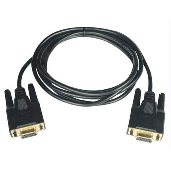10Ft Null Modem Gold Cable Db9 F/F