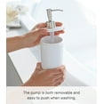 thumbnail image 3 of Yamazaki Home  Round Shower Dispenser - Three Styles, ABS Plastic, Shampoo, 16.9 fluid oz., 500 ml White, 3 of 7