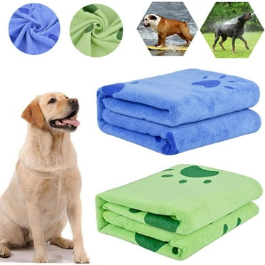Super Absorbent Pet Towel, Easy Maintenance Clean Quick Drying Stone Pet Bath Towel for Small Medium Large Dogs Cats and Other Pets (2PCS)