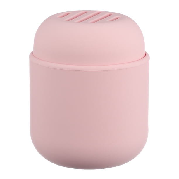 Estuche de viaje de silicona para esponja de maquillaje, contenedor de transporte