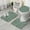Green And Dark, variant on Pink and Black Of Leopard Print Bathroom Rugs Sets 3 Piece,Toilet Cover Set,Absorbent Non Slip Bathroom Mats Sets with U-Shaped Contour Rug Toilet Rug Set