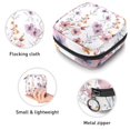 thumbnail image 3 of 1Pc Cute Period Bag Menstrual Cup Pouch, Large Storage Bag Sanitary Purse for Sanitary Napkin Pads, Watercolor Delicate Flowers Pattern Pads Organizer for Girls Women, 3 of 6
