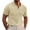 Khaki, variant on AherBiu Mens Short Sleeve Shirts Lapel Collar Casual Solid Shirts Summer V Neck Fashion Tshirts for Men