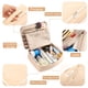 thumbnail image 3 of Bolsa de maquillaje de viaje Queboom, neceser para mujer y hombre (beige), 3 of 5
