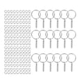 thumbnail image 4 of 200 Unids Llaveros Anillos de Salto Llavero Dividido Llavero Anillos de Salto Conector DIY con Manualidades de Cadena para Encantos Adornos Accesorios Argén Baoblaze Llaveros, 4 of 6