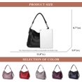 thumbnail image 4 of Women Genuine Leather Shoulder Bag Vintage Hobo Bag Casual Travel Satchel Medium Purse Ladies Daily Work Crossbody Bag, 4 of 6