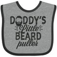 thumbnail image 3 of Inktastic Daddys Little Beard Puller Boys or Girls Baby Bib, 3 of 4